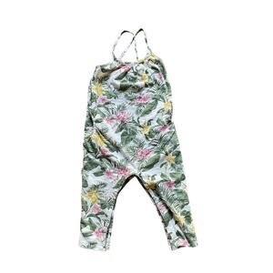 Old Navy Toddler Girls Tropical Floral Romper Jumpsuit Size 2T